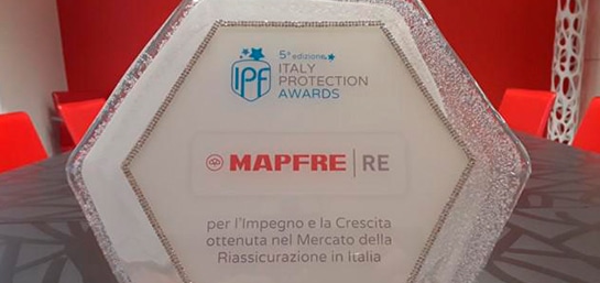 MAPFRE RE wins an award for its reinsurance quality service in Italy